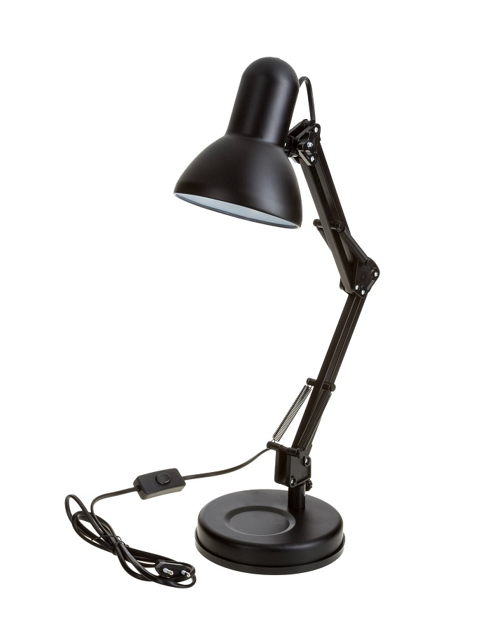 Светильник настольный Camelion KD-313 С02 230В 40Вт Е27 Черный фото Светильник настольный Camelion KD-313 С02 230В 40Вт Е27 Черный картинка